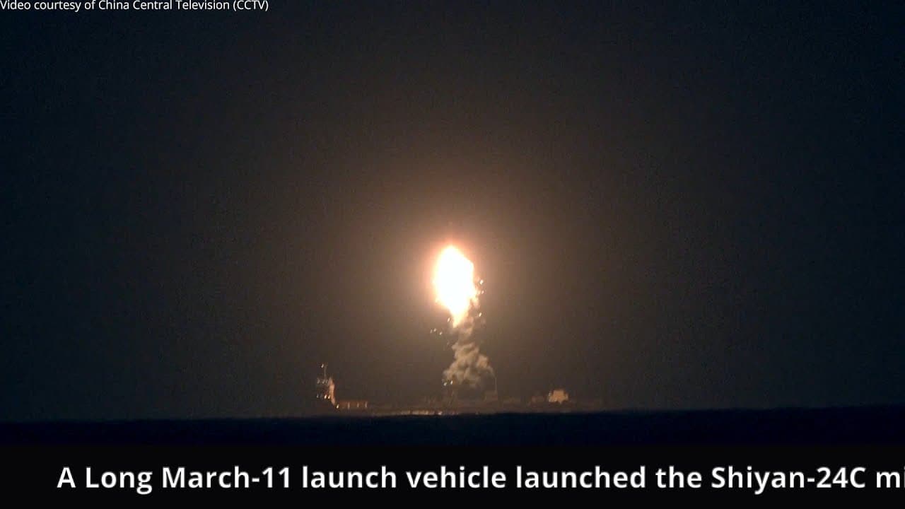 Long March-11 launches Shiyan-24C
