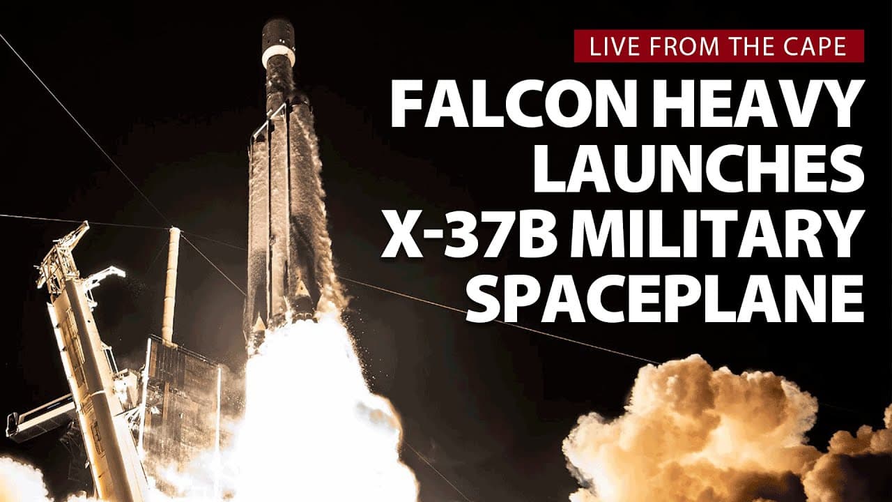 Watch live: SpaceX Falcon Heavy launches secretive X-37B military spaceplane