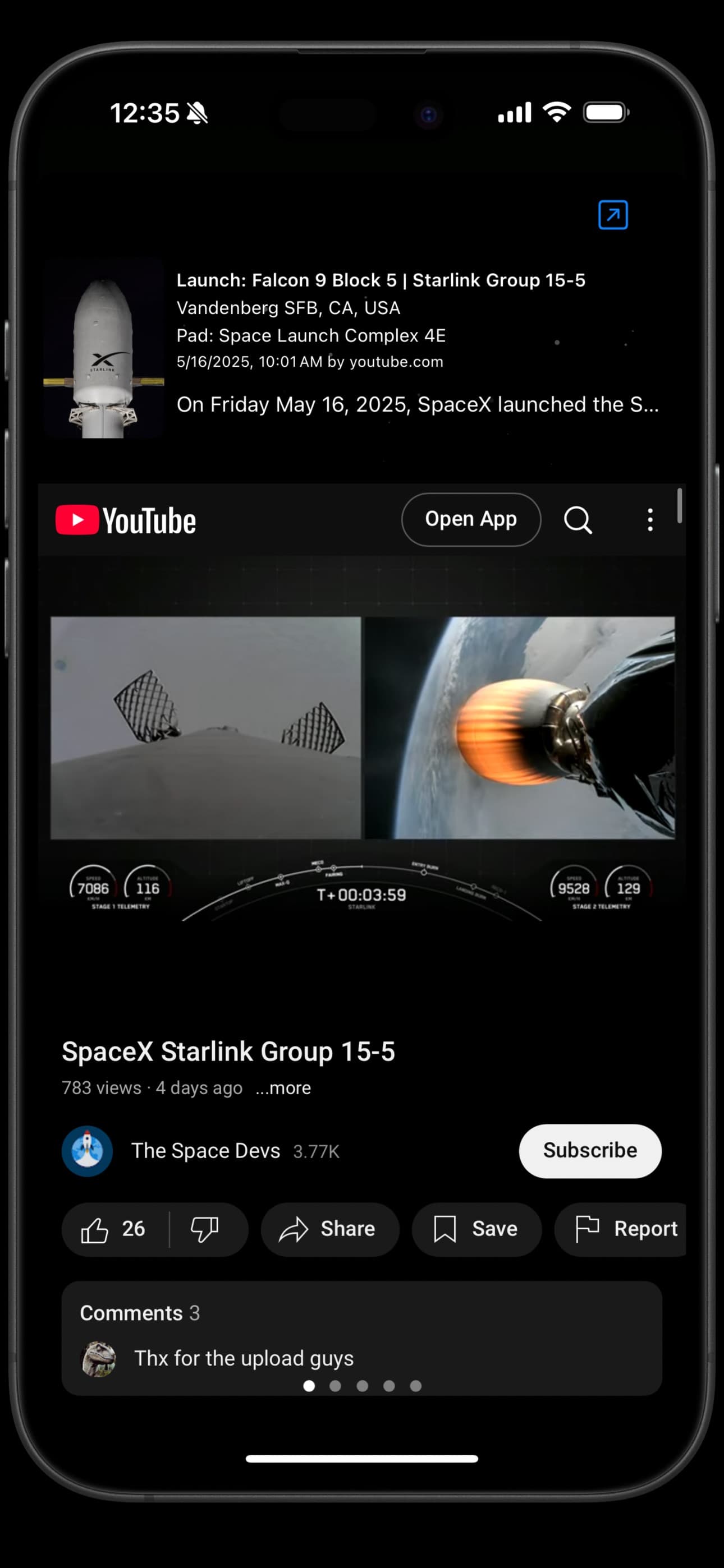Launch List View