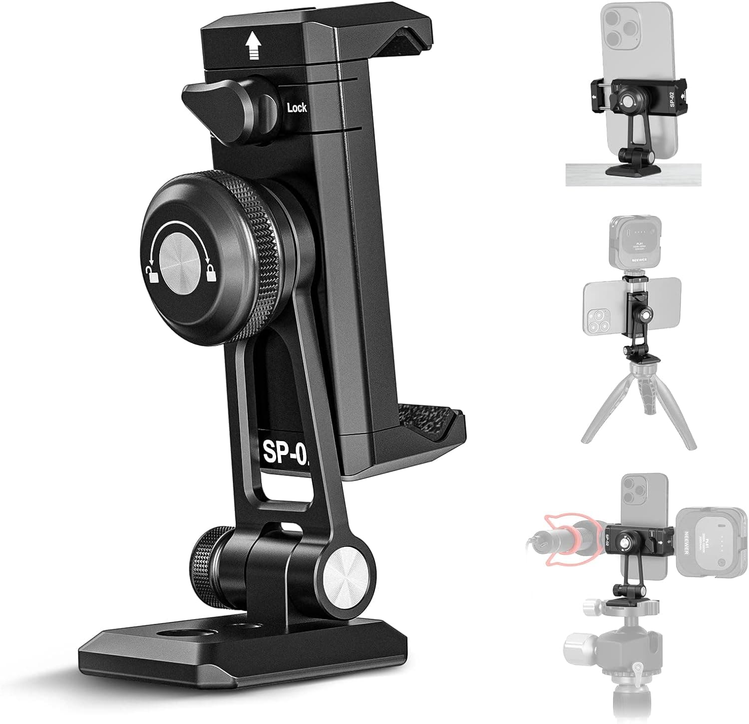 iPhone mounted on a tripod