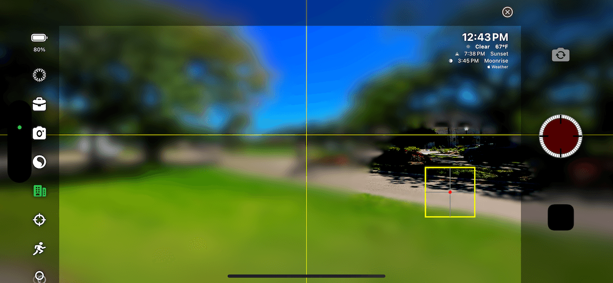 Adjusting focal point