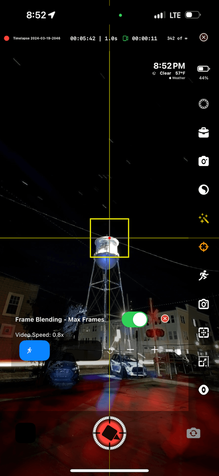 TimeLapsed App profiles interface