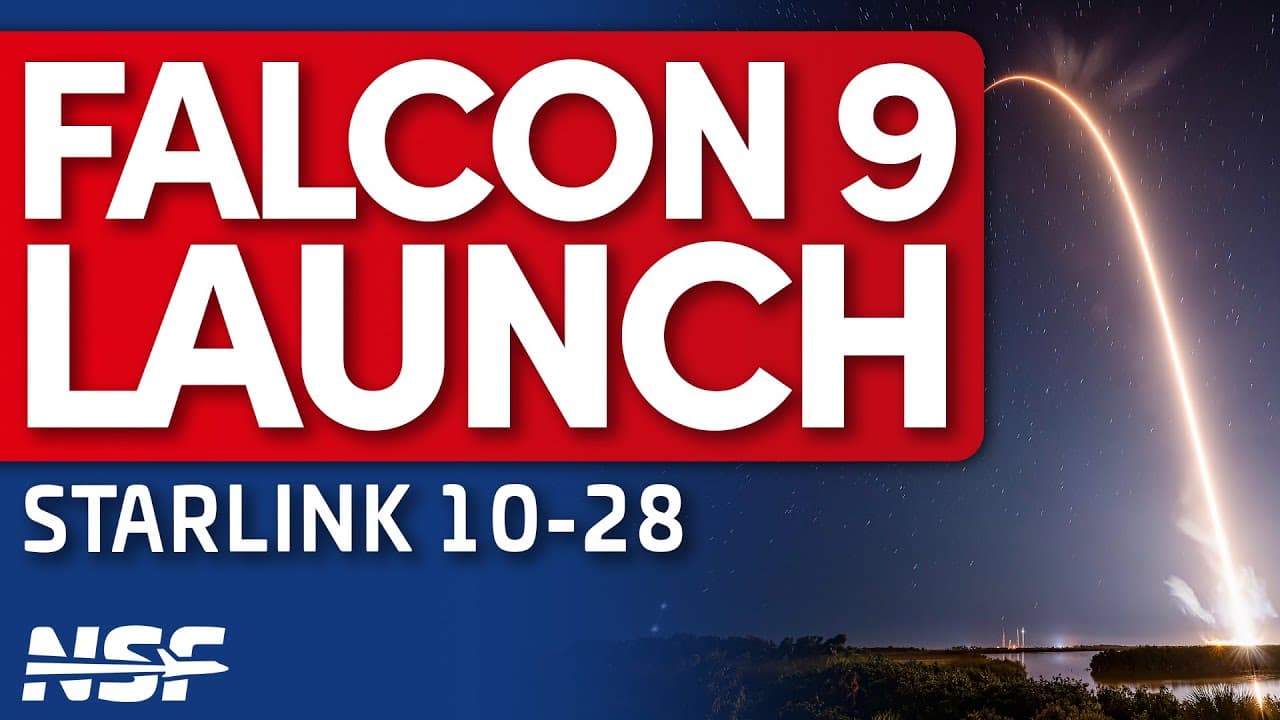 🚀 SpaceX Falcon 9 Launches Starlink 10-28 Mission