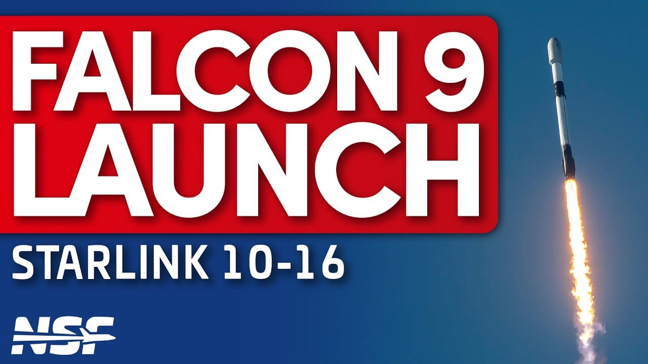 🚀 SpaceX Falcon 9 Launches Starlink 10-16 Mission