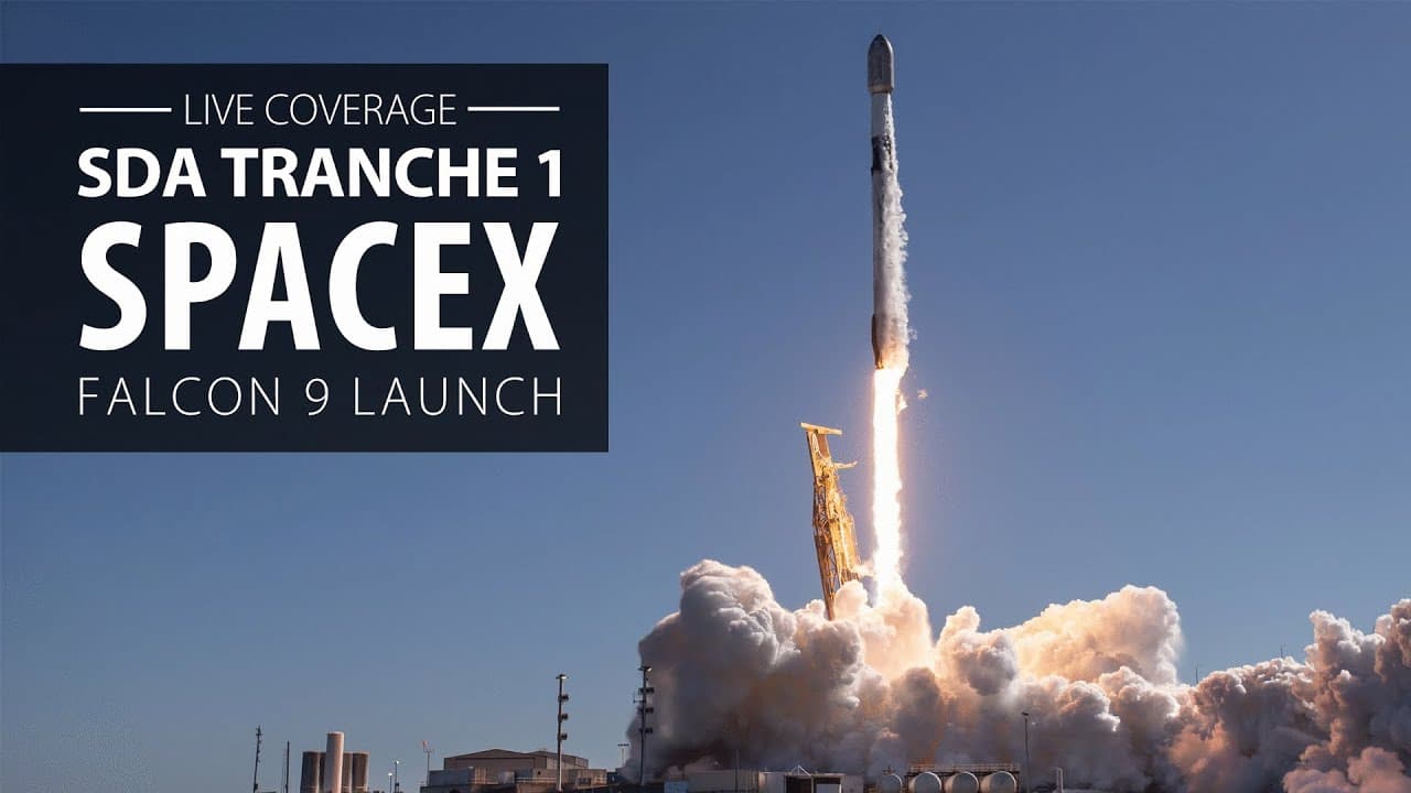 Watch live: SpaceX launches SDA Tranche 1 satellites from California on Falcon 9 rocket