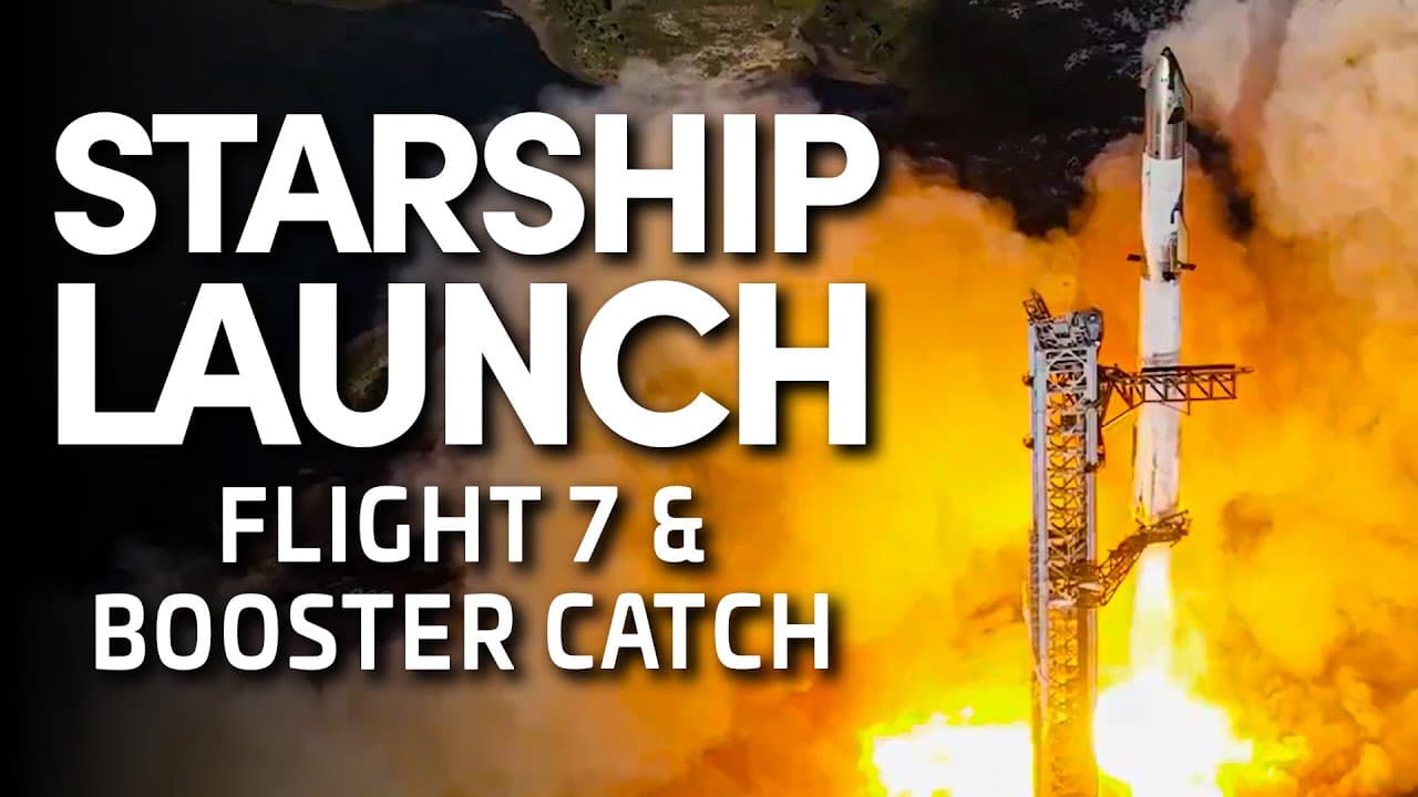 🚀 SpaceX Launches Starship Flight 7 and Attempts Another Booster Catch