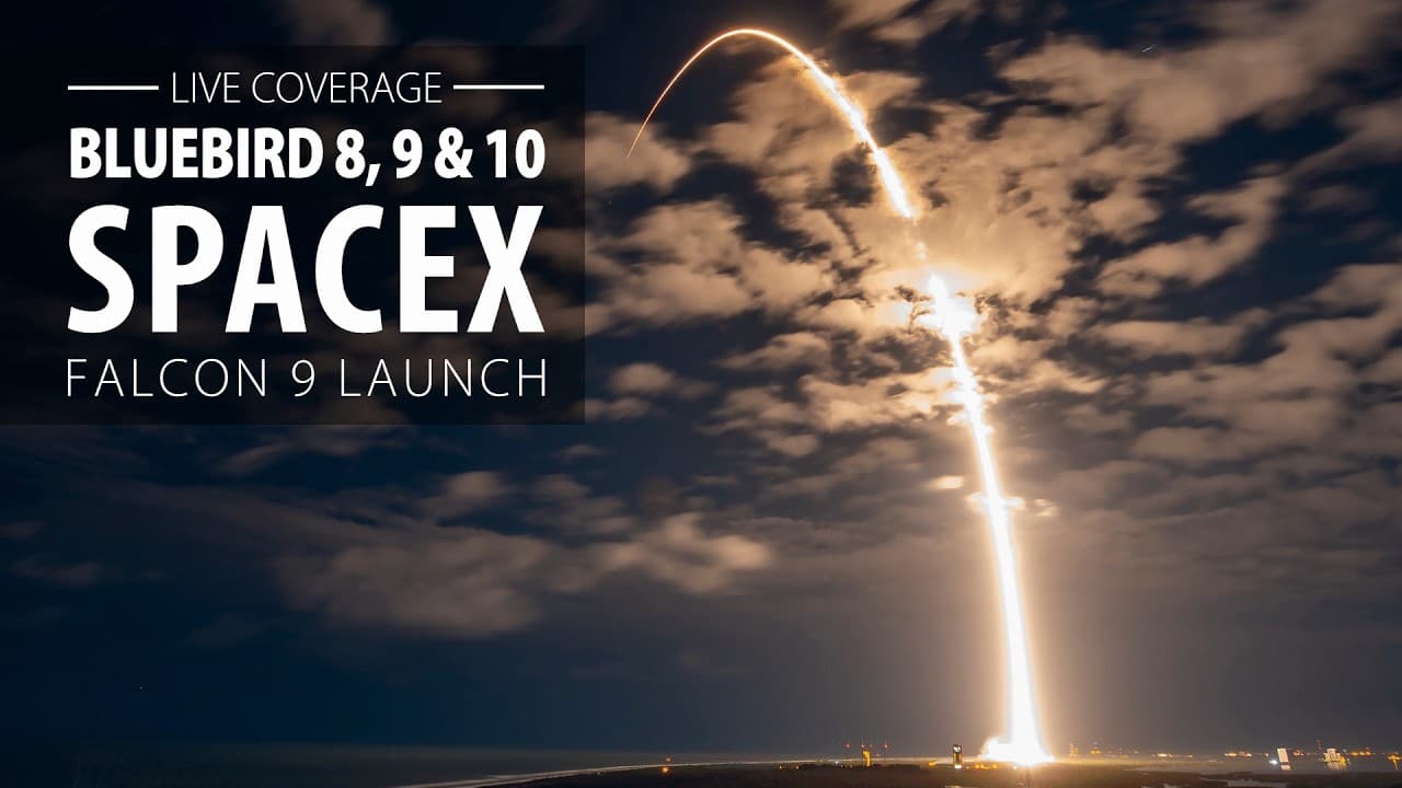Live: SpaceX Falcon 9 rocket launches three BlueBird direct-to-cell satellites from Cape Canaveral