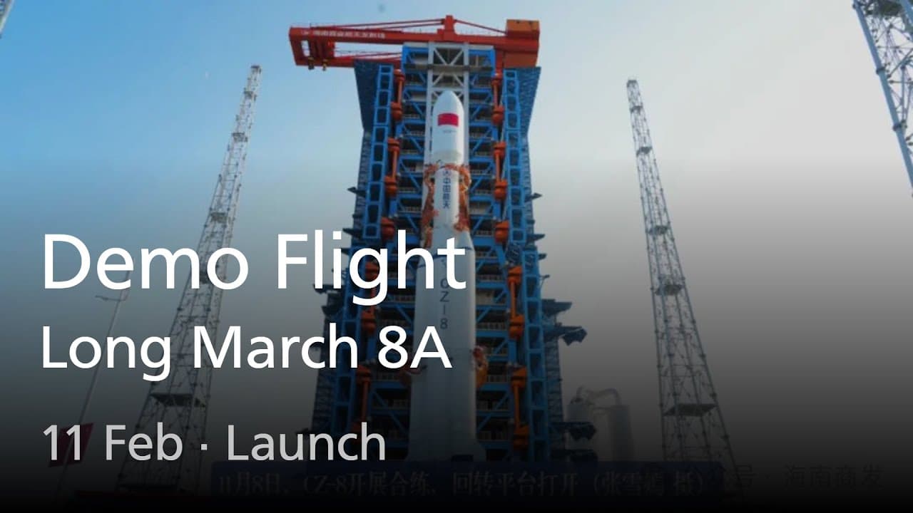 Live: Long March 8A Demo Flight (No Commentary)