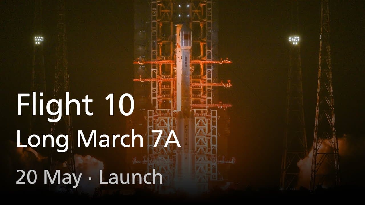 Live: Long March 7A Flight 10 Launch (No Commentary)