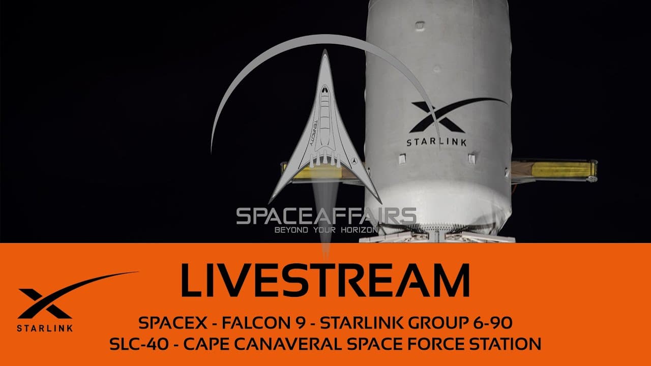 SpaceX - Falcon 9 - Starlink 6-90 - SLC-40 - Cape Canaveral SFS - Space Affairs Live