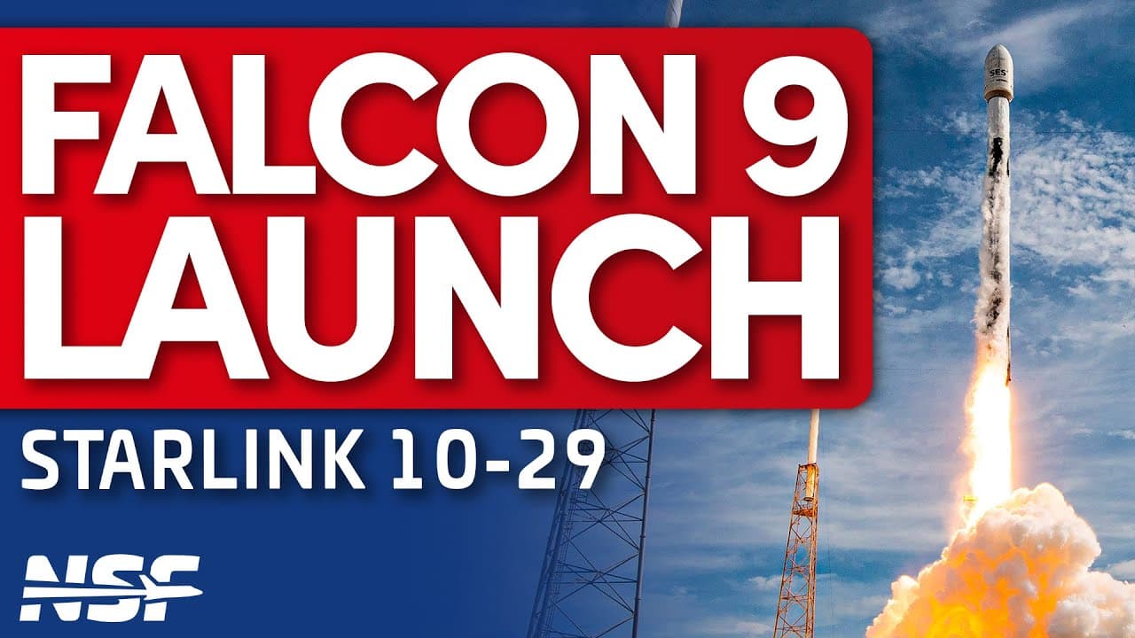 🚀 SpaceX Falcon 9 Launches Starlink 10-29 Mission