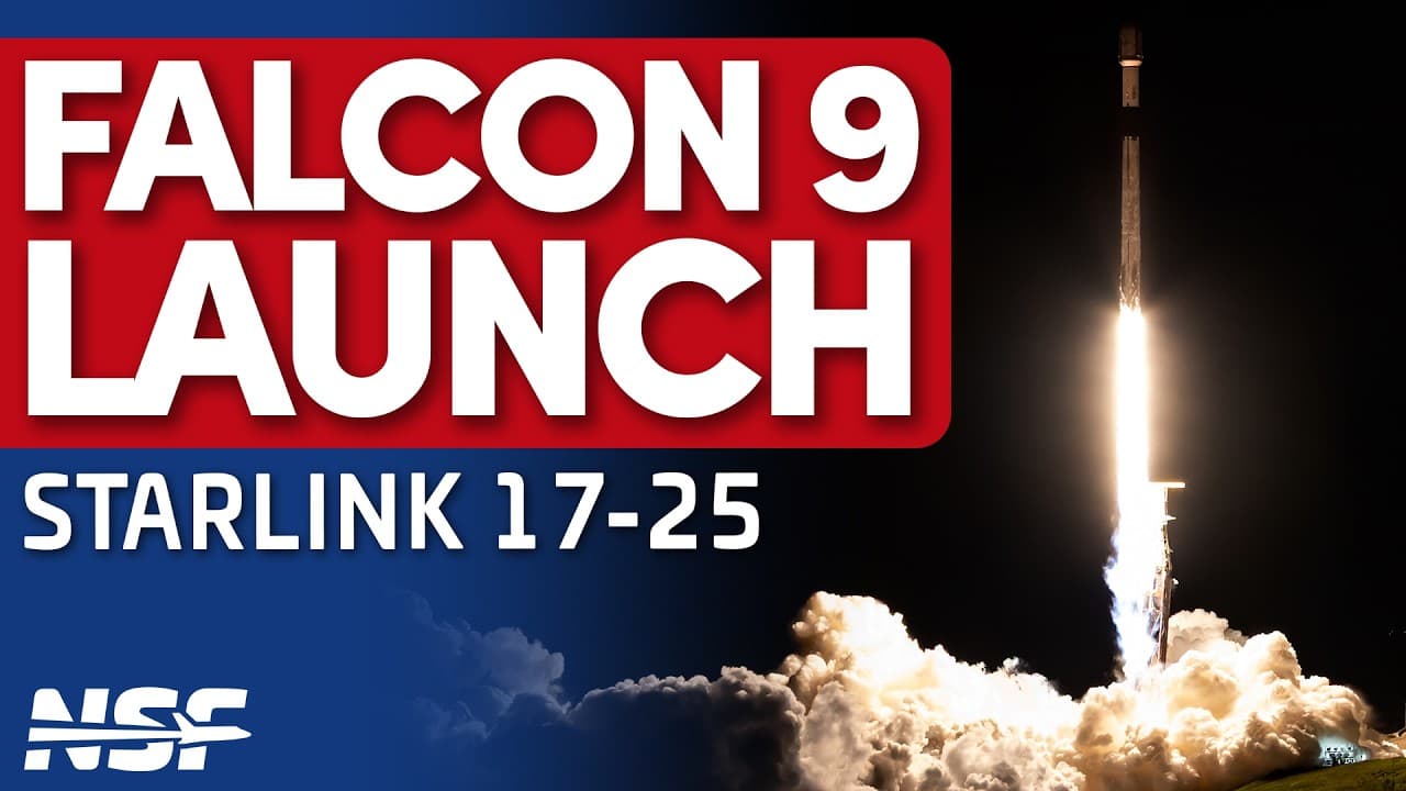 SpaceX Falcon 9 launches Starlink 17-25