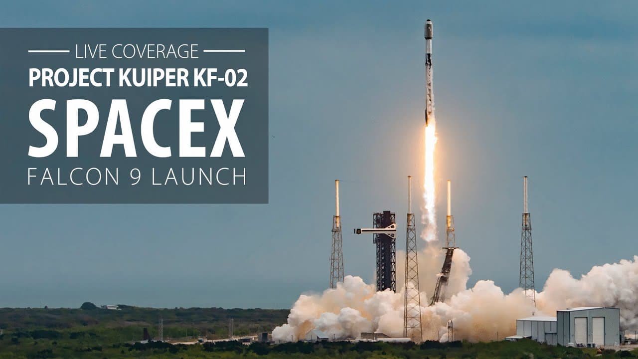 Watch live: SpaceX Falcon 9 rocket launches satellites for Amazon's Project Kuiper internet service