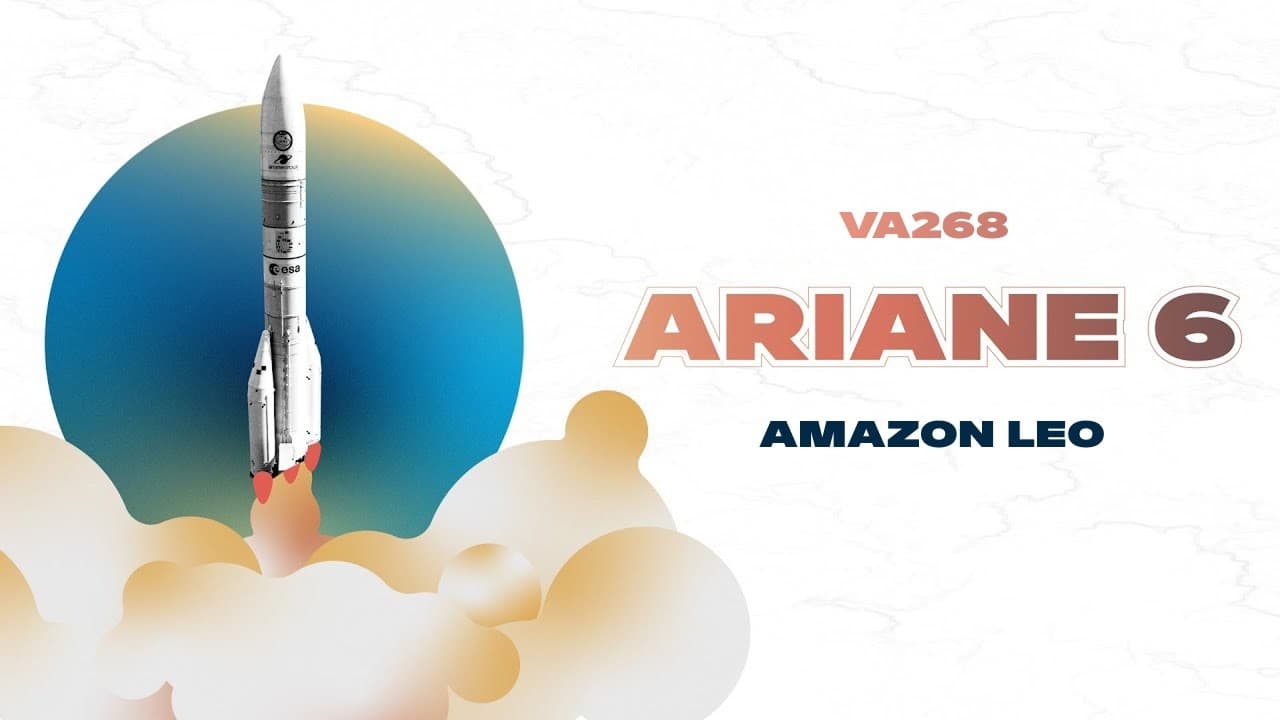 Lancement Ariane 6 pour la constellation Amazon LEO (VA268)