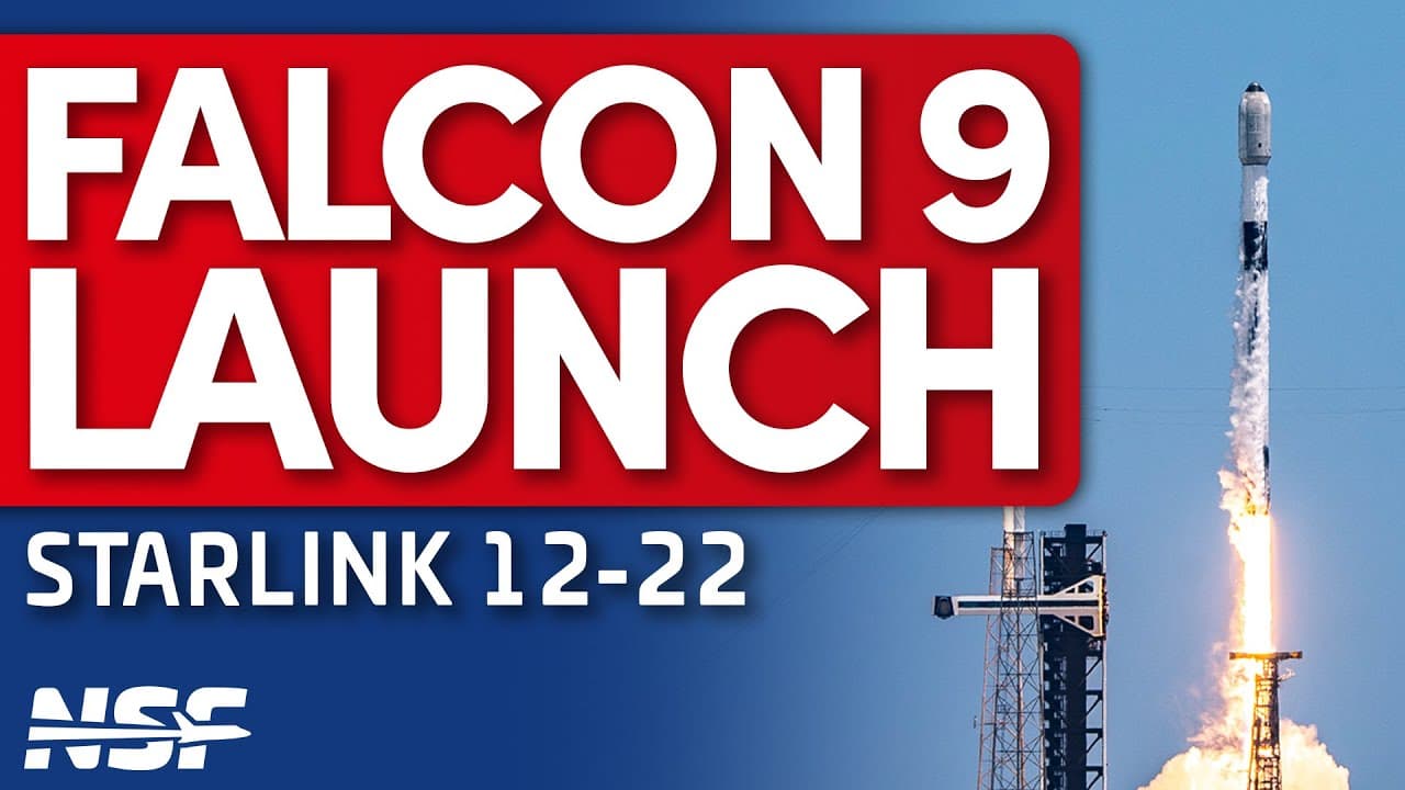🚀 SpaceX Falcon 9 Launches Starlink 12-22 Mission