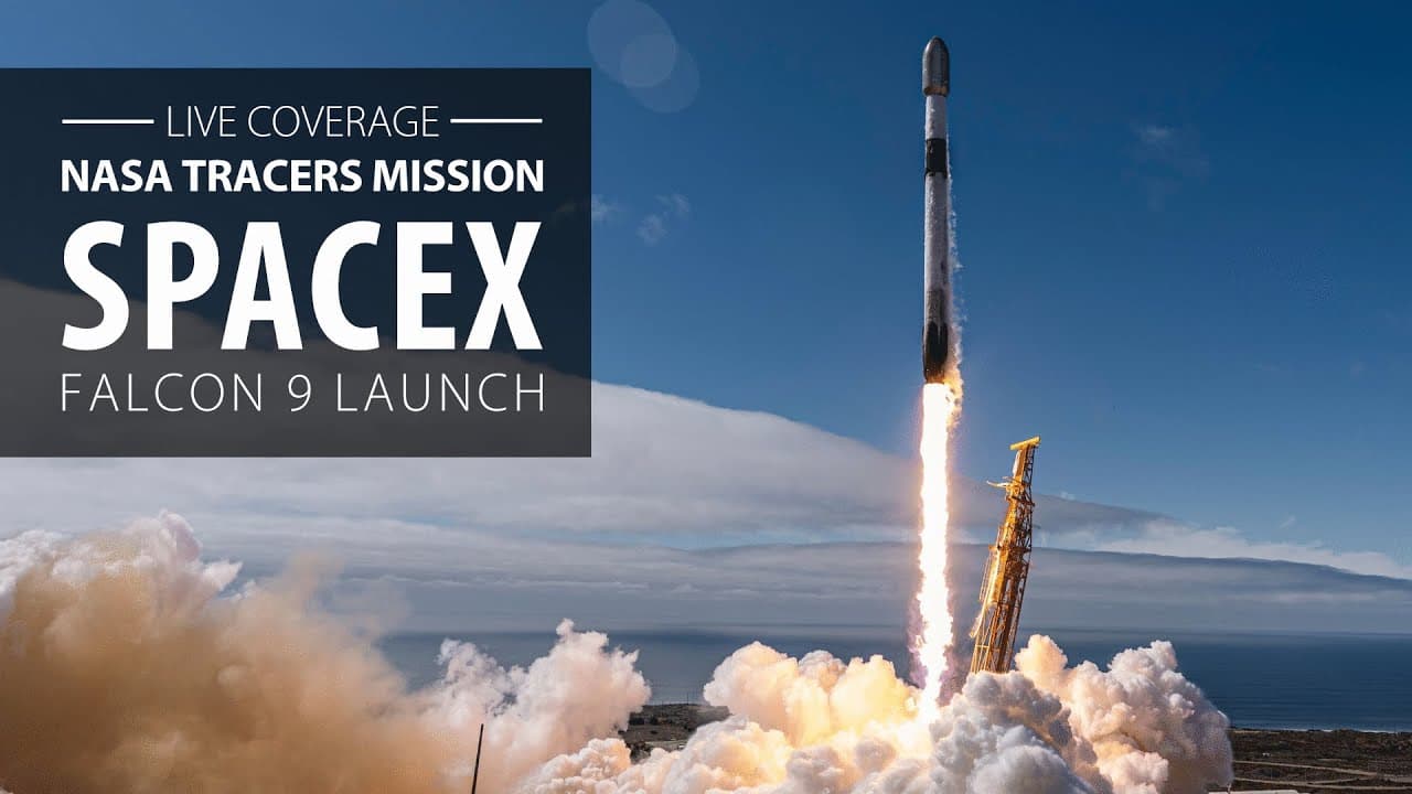 Watch live: SpaceX Falcon 9 rocket launches NASA's TRACERS mission from Vandenberg, California