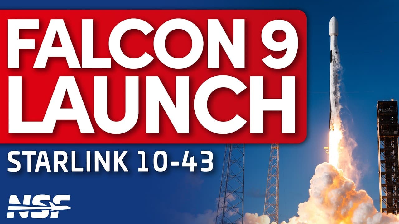 SpaceX Scrubs Falcon 9 Launch of Starlink 10-43