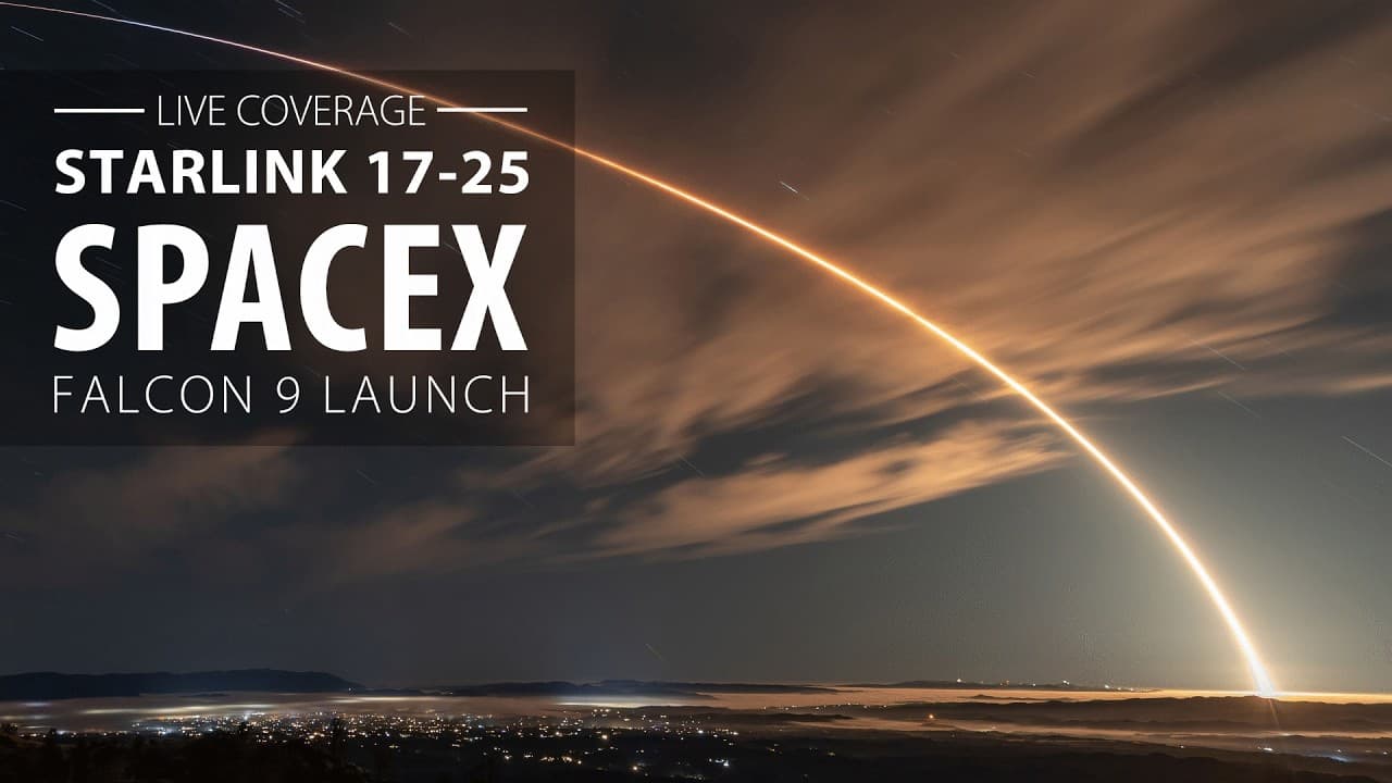 Watch Live: SpaceX Falcon 9 rocket launches from California carrying 25 Starlink satellites