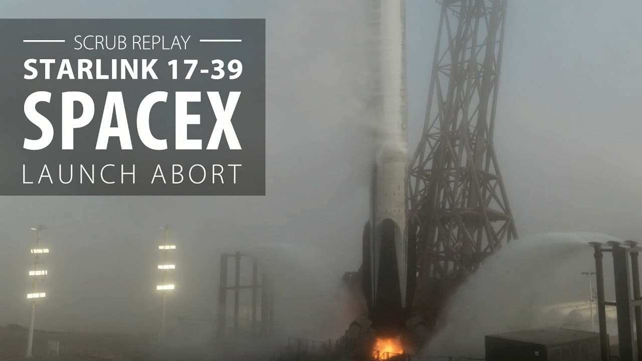 Replay: SpaceX Falcon 9 rocket aborts liftoff from Vandenberg, California