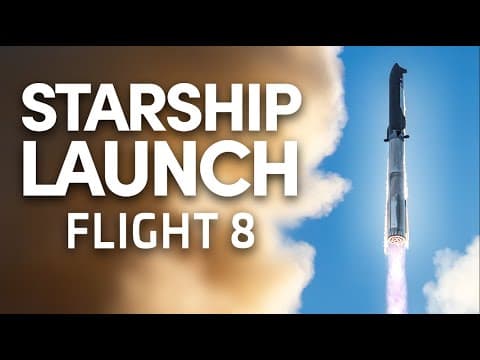 🚀 SpaceX Launches Starship Flight 8 and Attempts to Catch Another Booster!