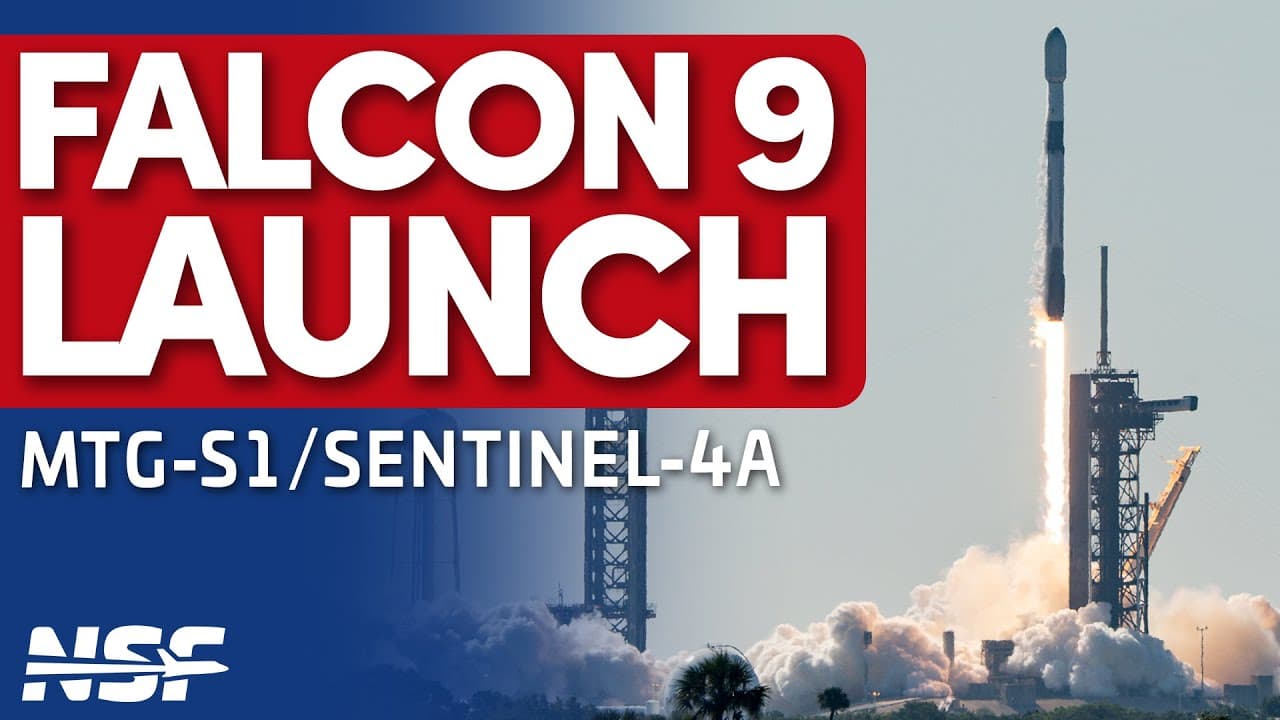 🚀 SpaceX Falcon 9 Launches MTG-S1/Sentinel-4A