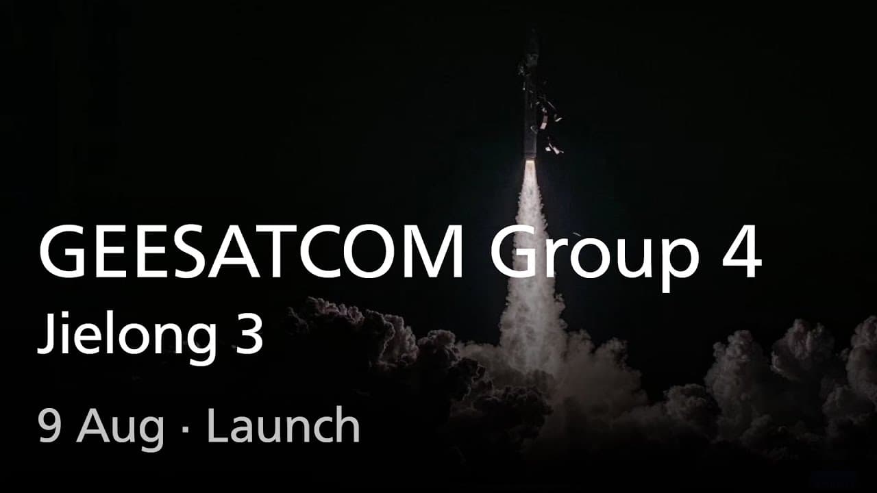 Live: Jielong 3 GEESATCOM Group 4 Launch (No Commentary)