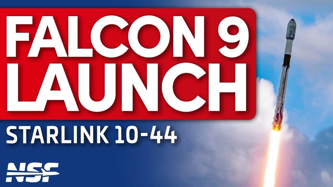 SpaceX Falcon 9 launches Starlink 10-44