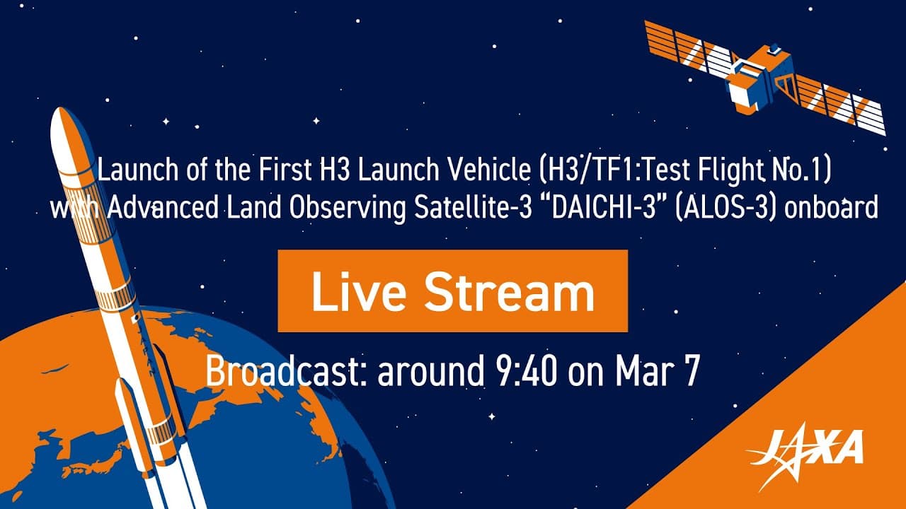 Launch of the First H3 Launch Vehicle with Advanced Land Observing Satellite-3 “DAICHI-3” onboard