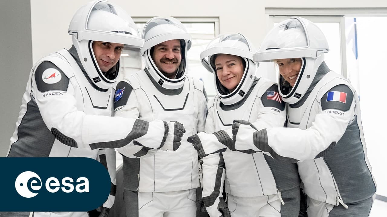 Lancement de Crew-12 avec Sophie Adenot | mission εpsilon (Retransmission officielle en français)