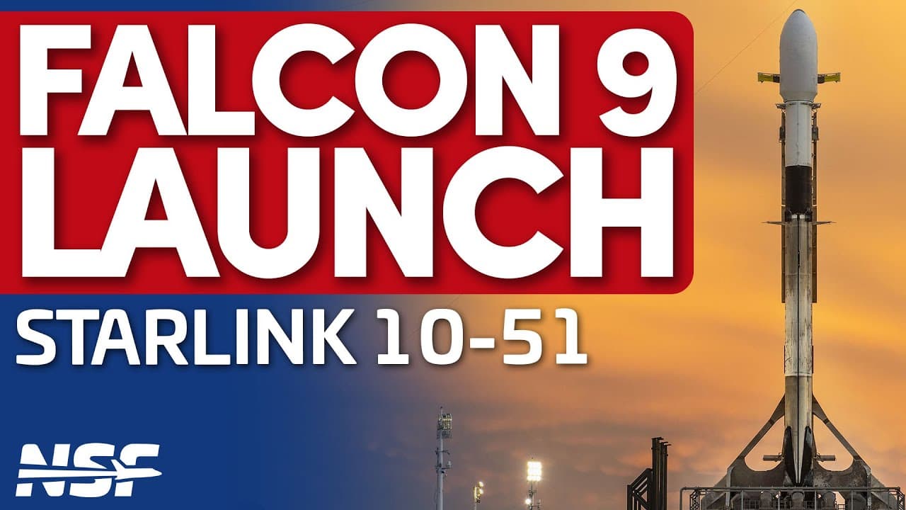 SpaceX Falcon 9 launches Starlink 10-51 - Attempt 2