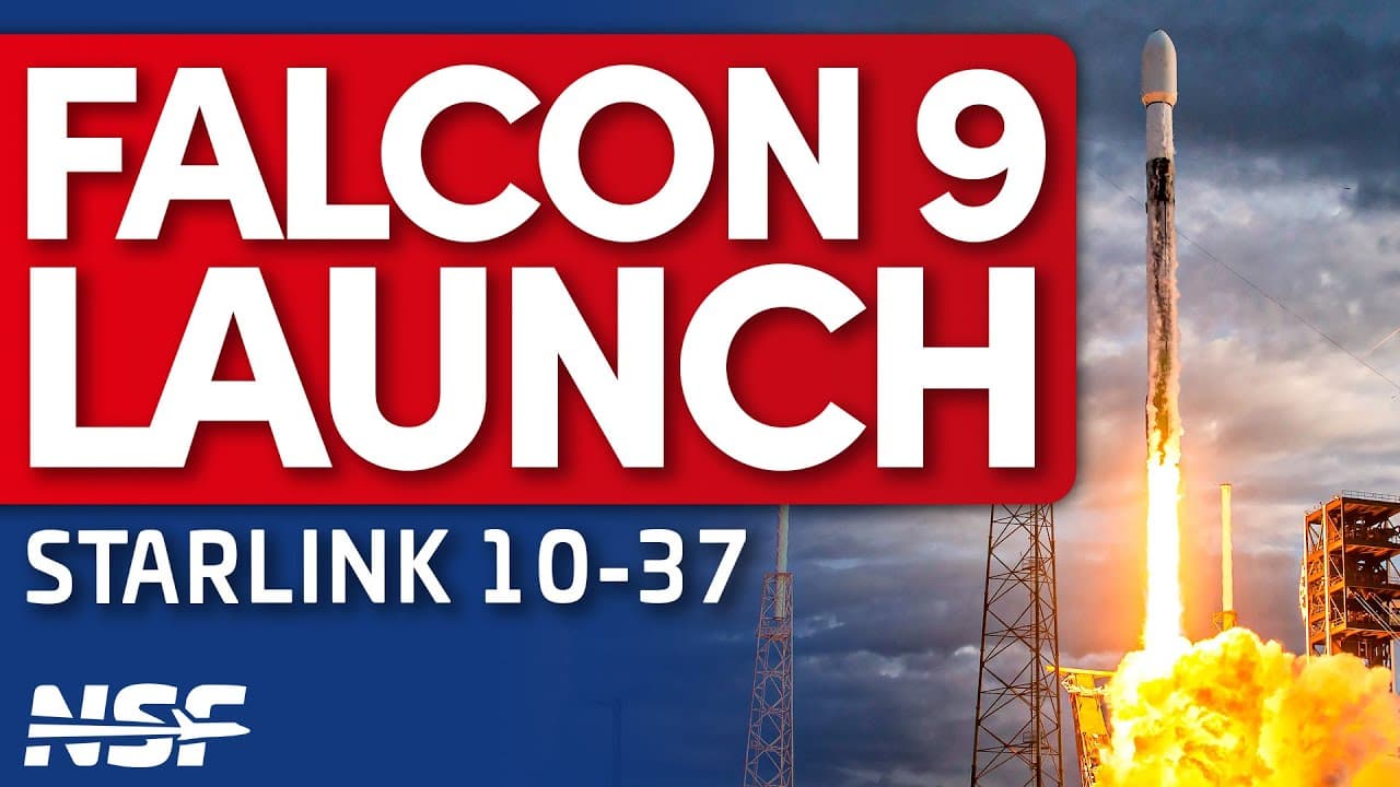 SpaceX Launches Starlink 10-37 Mission