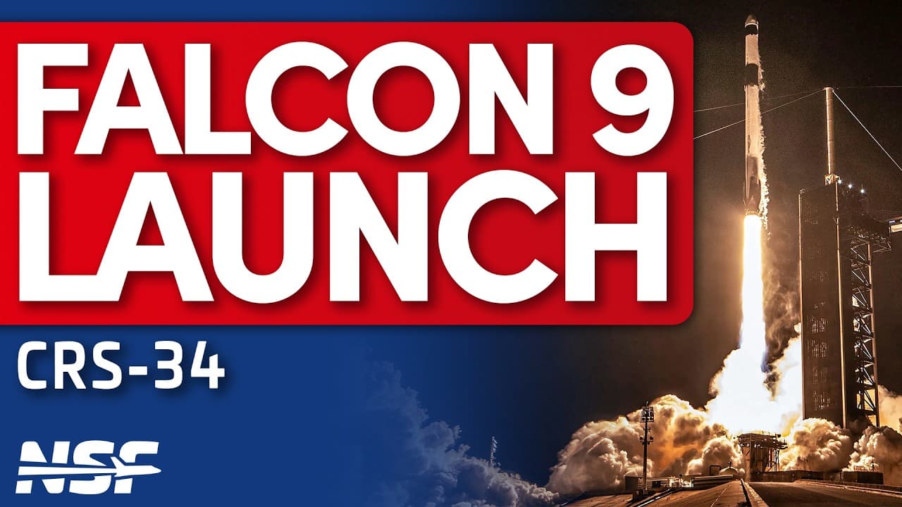 SpaceX launches CRS-34 Resupply Launch to ISS