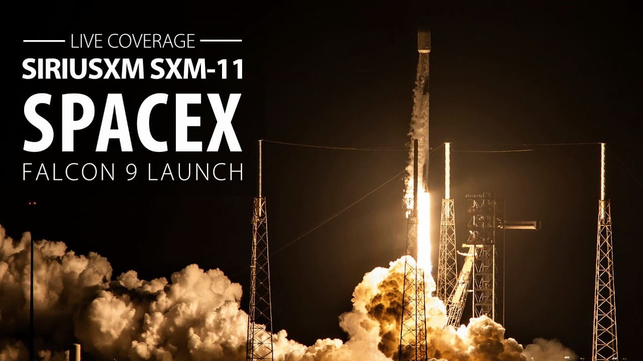 Live: SpaceX Falcon 9 rocket launches from Cape Canaveral with satellite for SiriusXM
