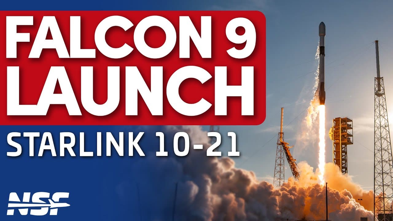 SpaceX Launches Starlink 10-21 Mission