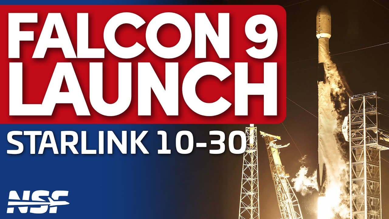 🚀 SpaceX Falcon 9 Launches Starlink 10-30 Mission