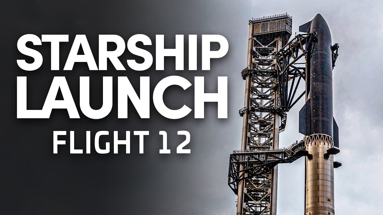 SpaceX Starship Flight 12 - Launch & Landing - LAUNCH STREAM