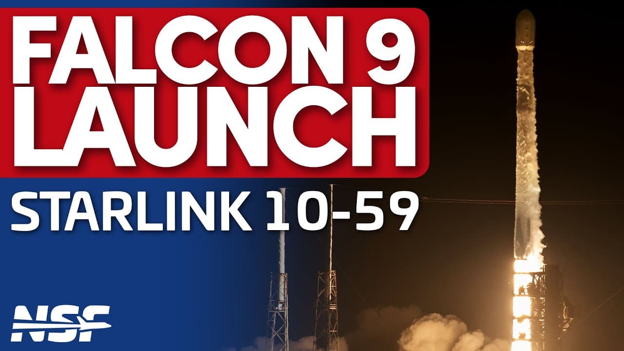 SpaceX Launches Starlink 10-59 Mission