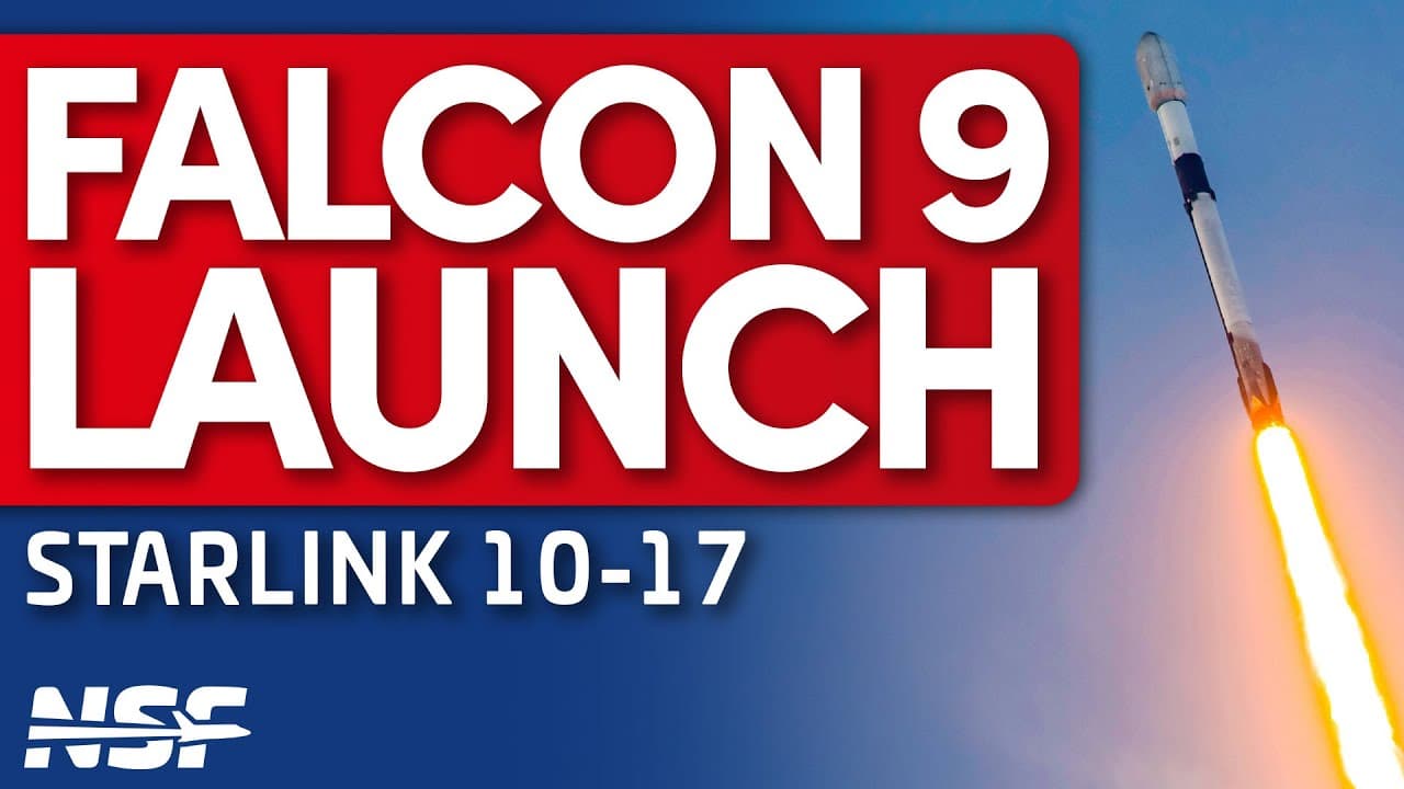 SpaceX Launches Starlink 10-17 Mission - Record breaking booster