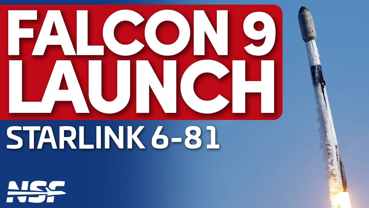 SpaceX Launches Starlink 6-81 Mission