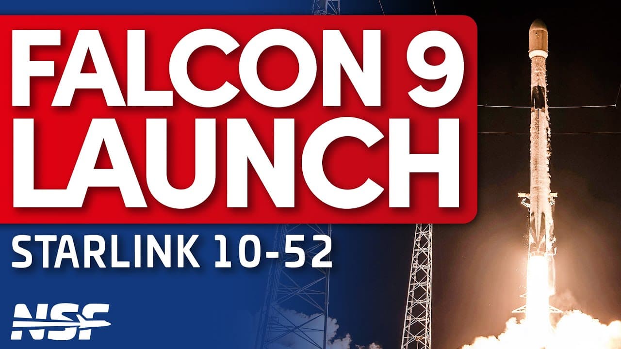 SpaceX Launches Starlink 10-52 Mission