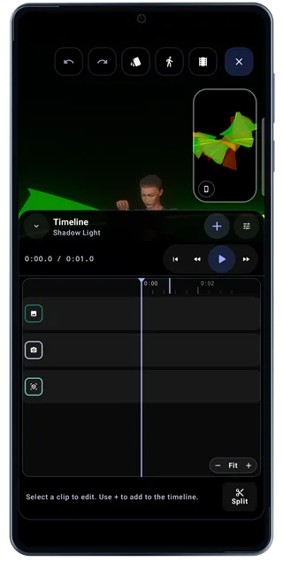 LightPaint Android: Studio timeline