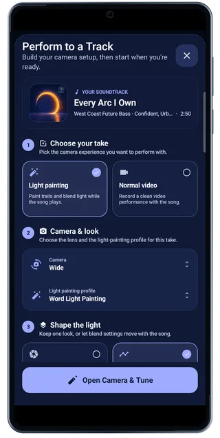 LightPaint Android: Perform setup