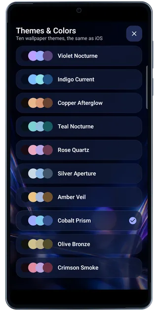 LightPaint Android: Theme colors