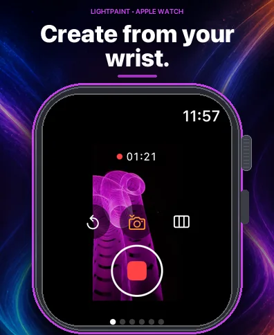 LightPaint camera controls on Apple Watch