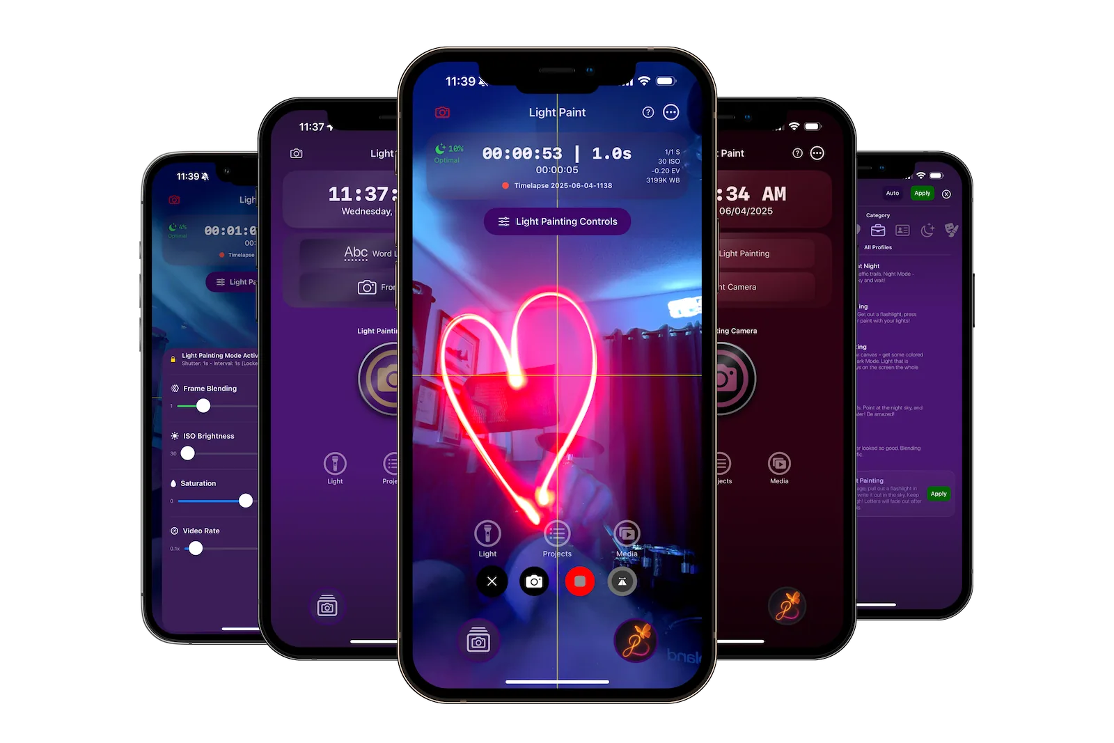 LightPaint 1.0 product screens